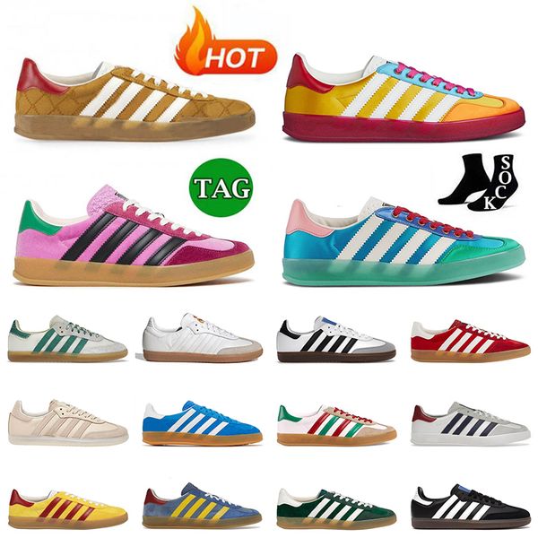 samba men women running shoes sambas x gazelles trainers designer monogram yellow white red pink velvet light blue silk gazelle sneakers out
samba men women running shoes sambas x gazelles trainers designer monogram yellow white red pink velvet light blue silk gazelle sneakers out