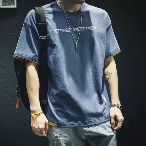 men's t shirts short sleeve t shirt half summer youth korean fashion loose crop shirt t men gym clothing 230105, White;black
men's t shirts short sleeve t shirt half summer youth korean fashion loose crop shirt t men gym clothing 230105, White;black