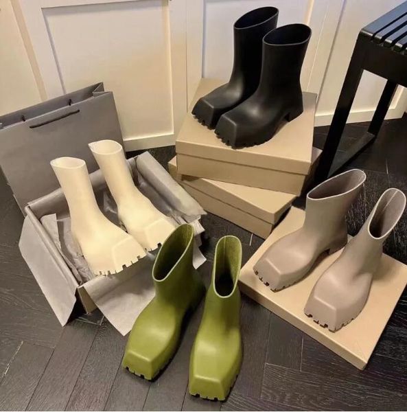 casual shoes designer trooper paris rubber boots rain boot chunky coarse tooth outsole wear-resistant waterproof rainboots, Black
casual shoes designer trooper paris rubber boots rain boot chunky coarse tooth outsole wear-resistant waterproof rainboots, Black