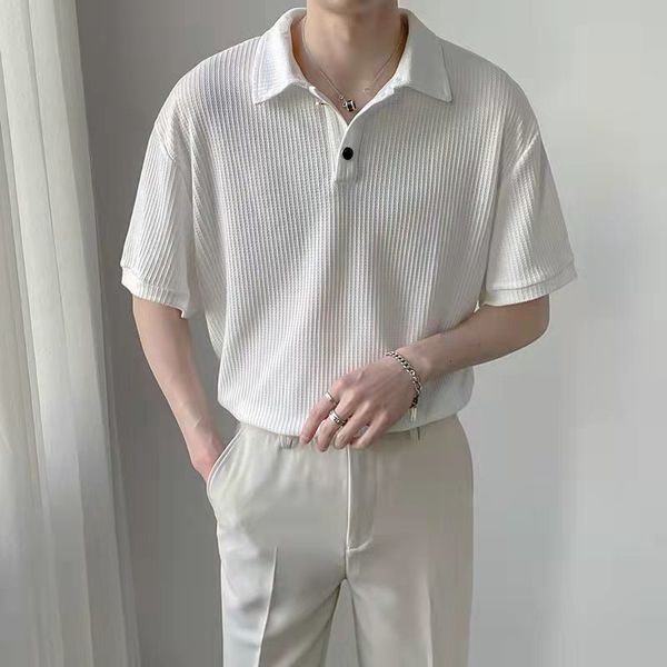men's polos summer men clothing short sleeve polo shirt trendy casual solid color lapel button up designer shirt men t-shirt 230206, White;black
men's polos summer men clothing short sleeve polo shirt trendy casual solid color lapel button up designer shirt men t-shirt 230206, White;black