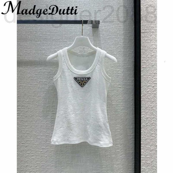 women's tanks & camis designer new fashion rivet diamonds triangle decoration o-neck sleeveless cotton tank women jlgw, White
women's tanks & camis designer new fashion rivet diamonds triangle decoration o-neck sleeveless cotton tank women jlgw, White