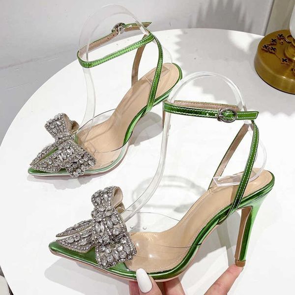 sandals liyke summer party wedding stripper high heels crystal bowknot pointed toe women pumps pvc transparent sandals shoes green g230207, Black
sandals liyke summer party wedding stripper high heels crystal bowknot pointed toe women pumps pvc transparent sandals shoes green g230207, Black