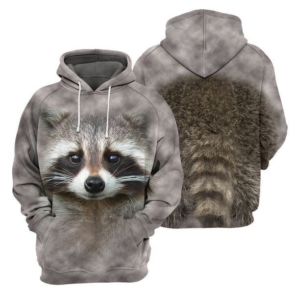 men's hoodies sweatshirts cloocl animals raccoon 3d graphic front and back pullover casual harajuku clothing 230206, Black
men's hoodies sweatshirts cloocl animals raccoon 3d graphic front and back pullover casual harajuku clothing 230206, Black