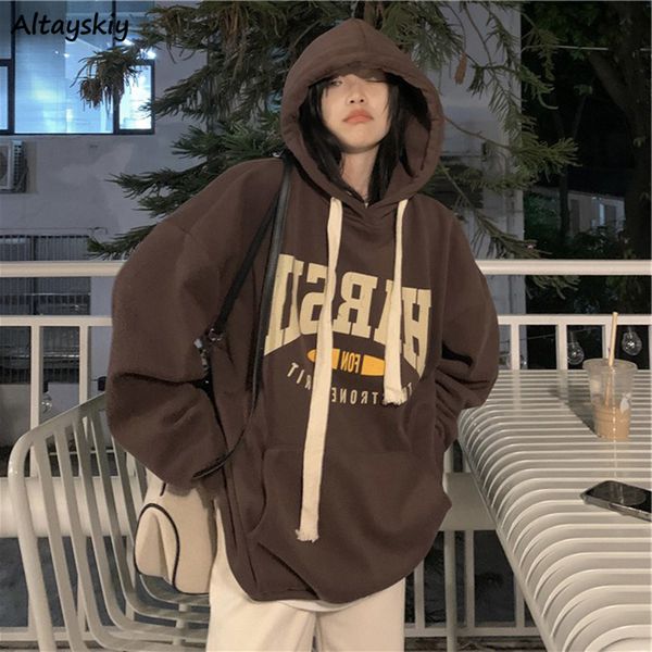 women's hoodies sweatshirts with hat hoodies women retro high street all-match loose casual lazy warm thicker front pockets letter prin, Black
women's hoodies sweatshirts with hat hoodies women retro high street all-match loose casual lazy warm thicker front pockets letter prin, Black