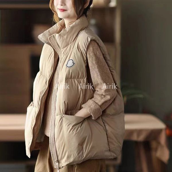women's vests maya design luxury women's down jacket monclair parka women's designer jacket vest winter down spring and autum, Black;white
women's vests maya design luxury women's down jacket monclair parka women's designer jacket vest winter down spring and autum, Black;white