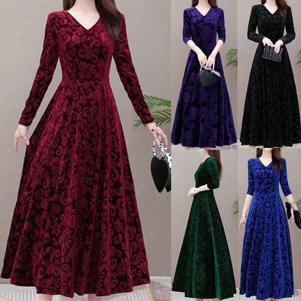 casual dresses women gold velvet big swing skirt onepiece floral pattern v neck spring elegant long for wedding 230207, Black;gray
casual dresses women gold velvet big swing skirt onepiece floral pattern v neck spring elegant long for wedding 230207, Black;gray