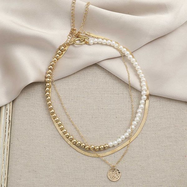 pendant gold color coins pearl 2020 geometric beads choker pendants necklaces for women bijoux fashion jewelry 0206, Silver
pendant gold color coins pearl 2020 geometric beads choker pendants necklaces for women bijoux fashion jewelry 0206, Silver