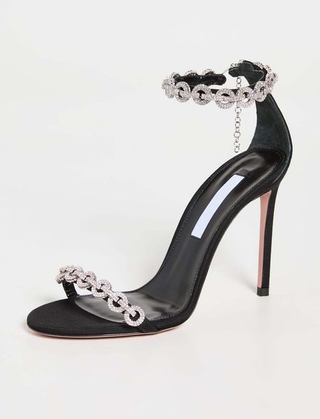 luxury design sandal woman high heels aquazz- crystal shoes love link ankle strap genuine leather rubber heel made in italy a quality- shoes, Black
luxury design sandal woman high heels aquazz- crystal shoes love link ankle strap genuine leather rubber heel made in italy a quality- shoes, Black
