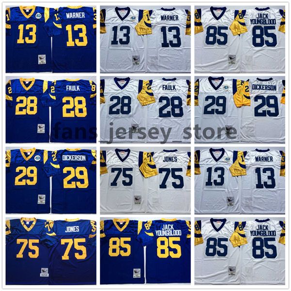 vintage 40th football jerseys 29 eric dickerson 28 marshall faulk 85 jack youngblood 13 kurt warner 75 deacon jones mens, Black;red
vintage 40th football jerseys 29 eric dickerson 28 marshall faulk 85 jack youngblood 13 kurt warner 75 deacon jones mens, Black;red