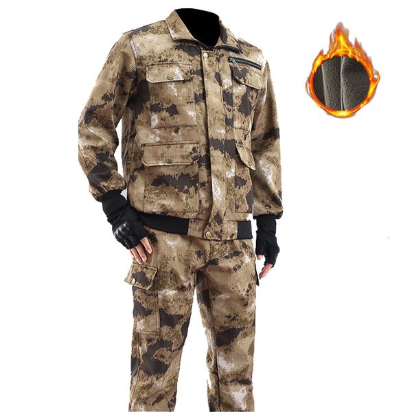 men's tracksuits outdoor labor insurance clothing men's winter work clothes plus velvet wear-resistant camouflage suit 230207, Gray
men's tracksuits outdoor labor insurance clothing men's winter work clothes plus velvet wear-resistant camouflage suit 230207, Gray