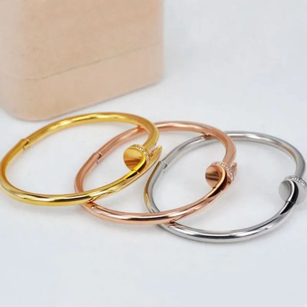 width 4.5mm nail bracelet designer bracelets luxury jewelry for women fashion bangle titanium steel alloy gold-plated craft never fade not, Black
width 4.5mm nail bracelet designer bracelets luxury jewelry for women fashion bangle titanium steel alloy gold-plated craft never fade not, Black