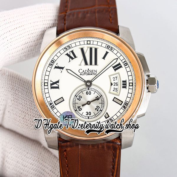 twf f57100039 calibre mens watch cal.1904-ps mc automatic 42mm big date white dial rose gold inner bezel steel case roman markers brown leat, Slivery;brown
twf f57100039 calibre mens watch cal.1904-ps mc automatic 42mm big date white dial rose gold inner bezel steel case roman markers brown leat, Slivery;brown