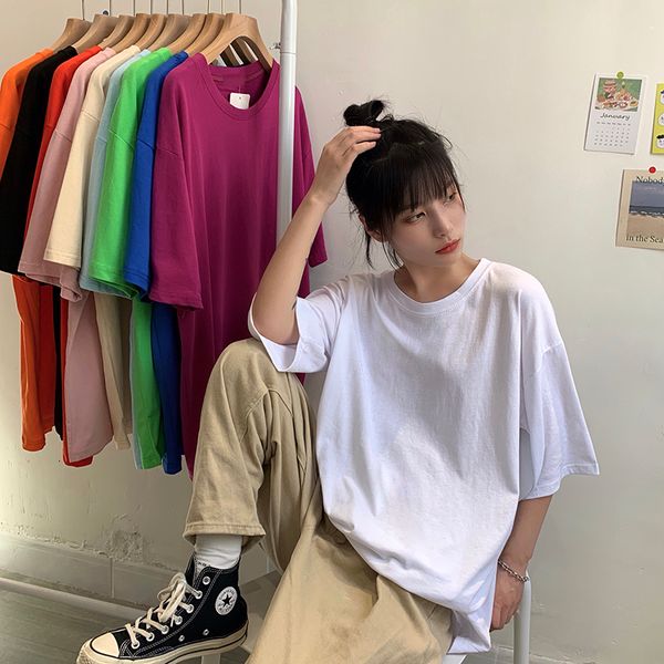 women's tshirt summer women candy tshirt oversize boyfriend style perfect basic tees render unlined upper garment 230206, White
women's tshirt summer women candy tshirt oversize boyfriend style perfect basic tees render unlined upper garment 230206, White