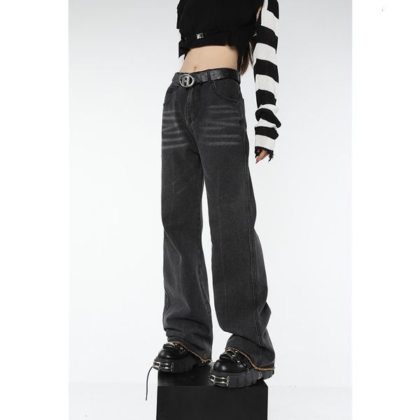 women's jeans vintage black high waisted women american fashion streetwear jean female denim trouser straight wide leg baggy pants 2302, Blue
women's jeans vintage black high waisted women american fashion streetwear jean female denim trouser straight wide leg baggy pants 2302, Blue