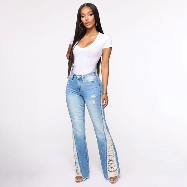 women's jeans high waist denim autumn fashion flare trousers wash blue wide leg streetwear 230206
women's jeans high waist denim autumn fashion flare trousers wash blue wide leg streetwear 230206