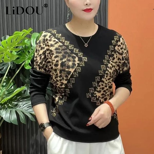 women's t-shirt autumn winter oversized diamons patchwork t-shirt female long sleeve loose casual all-match pullover women comfortable, White
women's t-shirt autumn winter oversized diamons patchwork t-shirt female long sleeve loose casual all-match pullover women comfortable, White