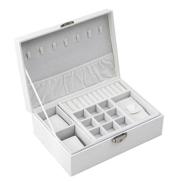 ly jewelry box creative leather storage earring portable multilayer makeup pu watch necklace holder 2111056191233, Black
ly jewelry box creative leather storage earring portable multilayer makeup pu watch necklace holder 2111056191233, Black