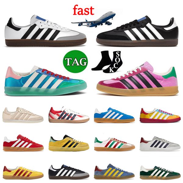 2023 samba gazelle running shoes designer sneakers for mens women white gum black light blue silk pink velvet wales bonner cream green samba, White;red
2023 samba gazelle running shoes designer sneakers for mens women white gum black light blue silk pink velvet wales bonner cream green samba, White;red