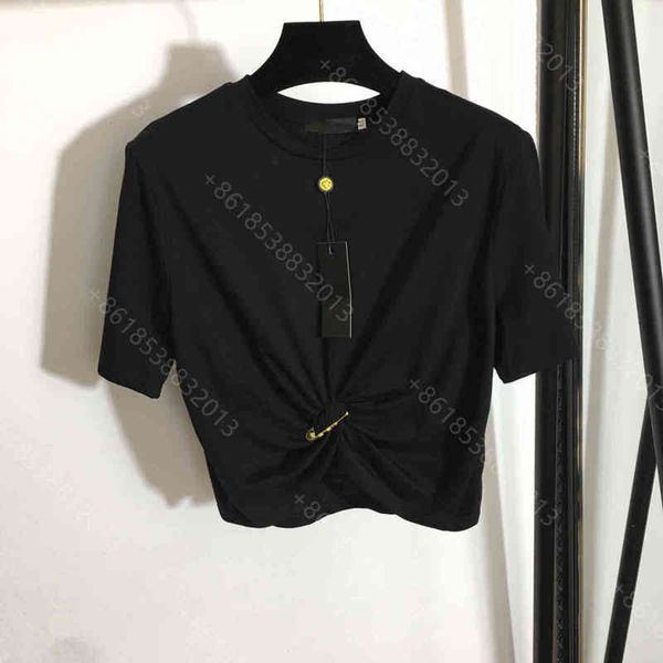 fashion women cotton crop t-shirts for summer cotton cropped t shirt metal pin kink tshirts crew neck pullovers zpkp, White
fashion women cotton crop t-shirts for summer cotton cropped t shirt metal pin kink tshirts crew neck pullovers zpkp, White