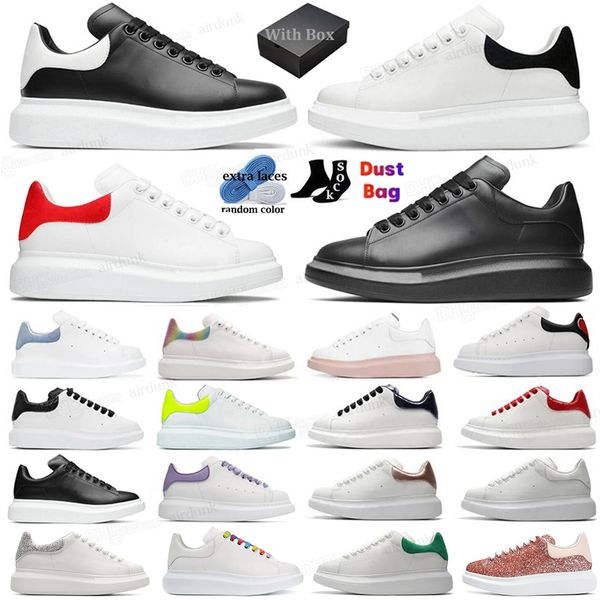 Image of Designers oversized sneaker Casual Shoes Sole White Black Leather Luxury Velvet Suede Womens Espadrilles mens high-quality Flat Lace Up Trainers sneakers size 35-48
