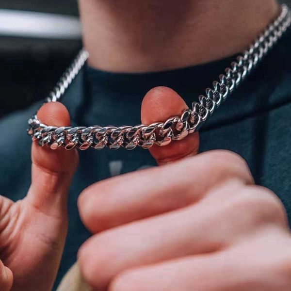 pendant necklaces cuban link 3 to 7 mm stainless steel necklace for men choker jewelry 0206, Silver
pendant necklaces cuban link 3 to 7 mm stainless steel necklace for men choker jewelry 0206, Silver