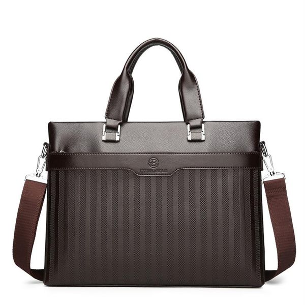 men's new pu stripe business wind soft wear-resistant leather shoulder bag black & brown 337o
men's new pu stripe business wind soft wear-resistant leather shoulder bag black & brown 337o