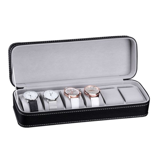 watch boxes cases 6/10/12 slots portable leather watch box your watch good organizer jewelry storage box zipper easy carry men watch box 230, Black;blue
watch boxes cases 6/10/12 slots portable leather watch box your watch good organizer jewelry storage box zipper easy carry men watch box 230, Black;blue