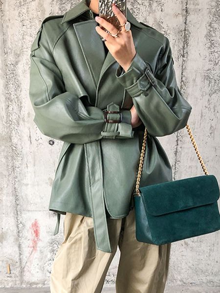 womens leather faux leather ftlzz spring autumn women faux pu leather casual streetwear outwear motorcycle leather jacket with belt green bi, Black
womens leather faux leather ftlzz spring autumn women faux pu leather casual streetwear outwear motorcycle leather jacket with belt green bi, Black