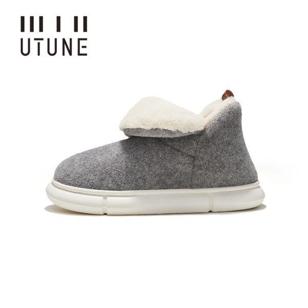 slippers utune men's snow boots slippers winter warm felt women house shoes platform indoor slippers plain winter boots gray size 46-47, Black
slippers utune men's snow boots slippers winter warm felt women house shoes platform indoor slippers plain winter boots gray size 46-47, Black