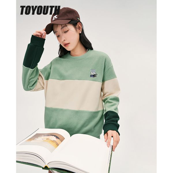 men's hoodies sweatshirts toyouth women fleece sweatshirt winter long sleeve o neck loose hoodie color blocking warm casual streetwear, Black
men's hoodies sweatshirts toyouth women fleece sweatshirt winter long sleeve o neck loose hoodie color blocking warm casual streetwear, Black