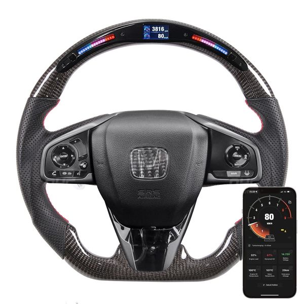 car steering wheels accessories for honda civ-ic fc si type - r fk7 fk8 race display 100% carbon fiber led steering wheel
car steering wheels accessories for honda civ-ic fc si type - r fk7 fk8 race display 100% carbon fiber led steering wheel