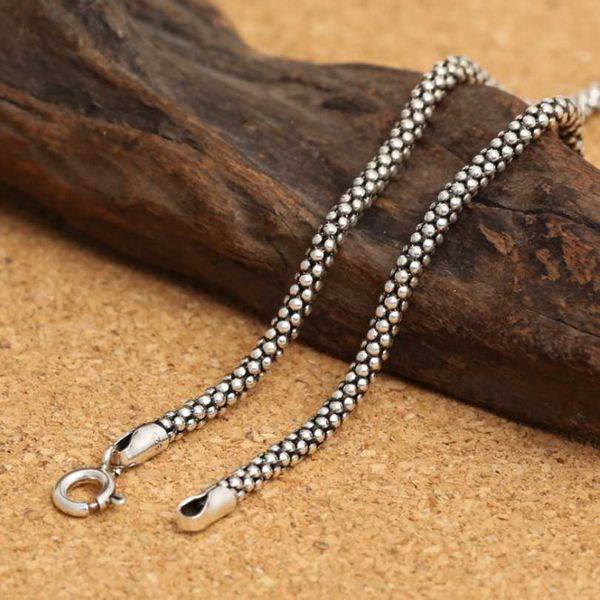 pendant s real pure popcorn men women thai corn necklace male s925 sterling silver long retro chain jewelry 0206
pendant s real pure popcorn men women thai corn necklace male s925 sterling silver long retro chain jewelry 0206