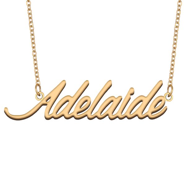 adelaide name necklace personalized for women letter font tag stainless steel gold and silver customized nameplate necklace jewelry
adelaide name necklace personalized for women letter font tag stainless steel gold and silver customized nameplate necklace jewelry