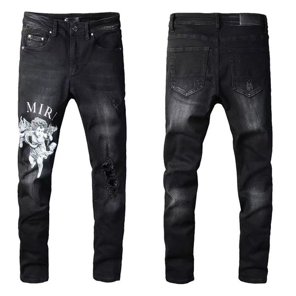 classic printed embroidery mens jeans motorcycle hole luxury men's fashion street wear men designer pants yn6t, Blue
classic printed embroidery mens jeans motorcycle hole luxury men's fashion street wear men designer pants yn6t, Blue
