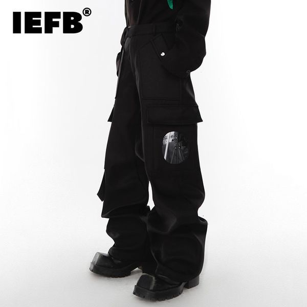 men's pants iefb large pocket overalls stitching design trousers casual cargo loose 2023 male wide leg fashion 9a6994 230206, Black
men's pants iefb large pocket overalls stitching design trousers casual cargo loose 2023 male wide leg fashion 9a6994 230206, Black