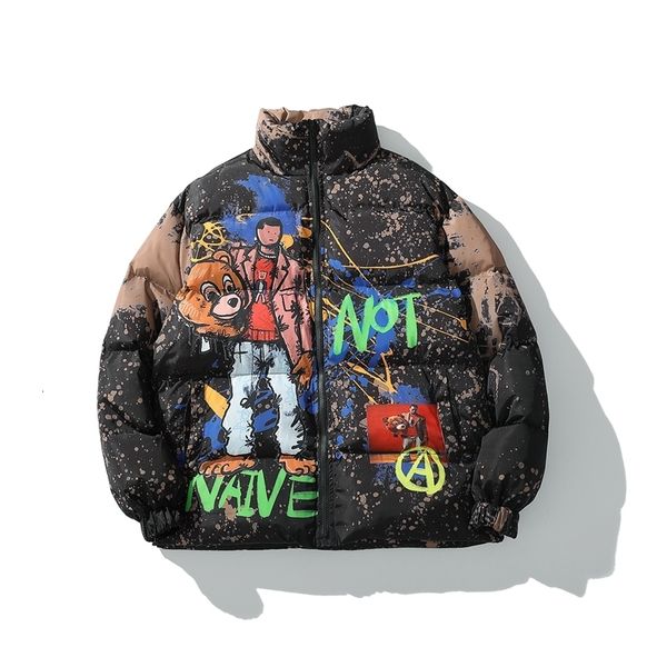men s jackets hip hop winter jacket parka cartoon graffiti streetwear windbreaker harajuku cotton padded coat warm outwear clothing 230207, Black;brown
men s jackets hip hop winter jacket parka cartoon graffiti streetwear windbreaker harajuku cotton padded coat warm outwear clothing 230207, Black;brown