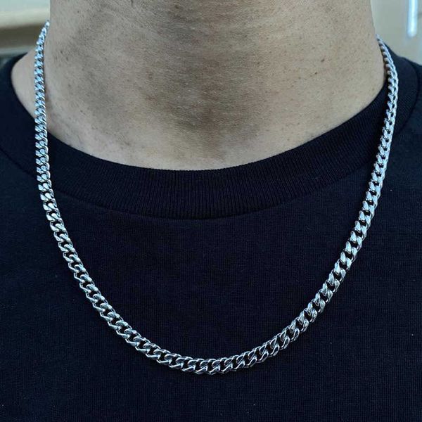 pendant s fashion new 3mm cuba chain men stainless steel gold color long necklace for women jewelry gift collar hombres 0206, Silver
pendant s fashion new 3mm cuba chain men stainless steel gold color long necklace for women jewelry gift collar hombres 0206, Silver