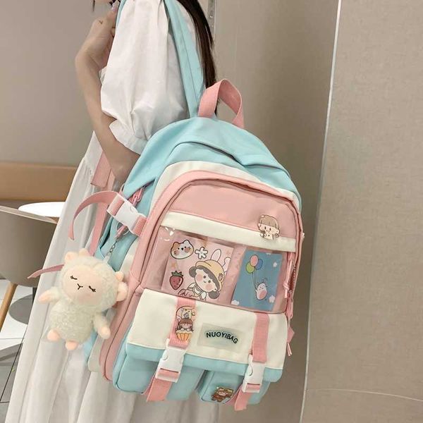 backpack female girl fashion kawaii women waterproof backpack for teenager bookbag cute candy lapcolor school bag mochila rucksack 020723h
backpack female girl fashion kawaii women waterproof backpack for teenager bookbag cute candy lapcolor school bag mochila rucksack 020723h