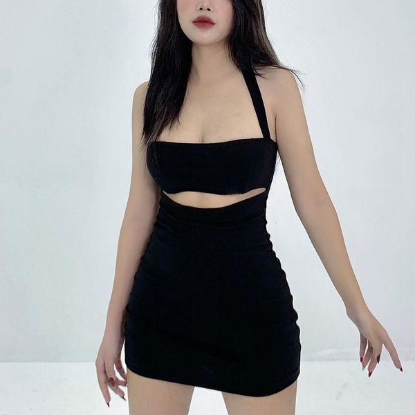casual dresses spring new one-line shoulder hanging neck wrap chest sleeveless hollow out girl bag hip skirt, Black;gray
casual dresses spring new one-line shoulder hanging neck wrap chest sleeveless hollow out girl bag hip skirt, Black;gray