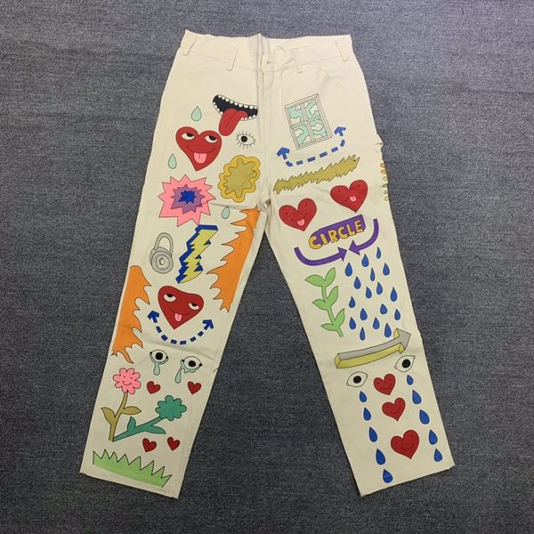 men's cargopants graffiti pants trendy vintage tuff crowd overalls casual trousers canvas pants zip trouser man women high street overs, Black
men's cargopants graffiti pants trendy vintage tuff crowd overalls casual trousers canvas pants zip trouser man women high street overs, Black