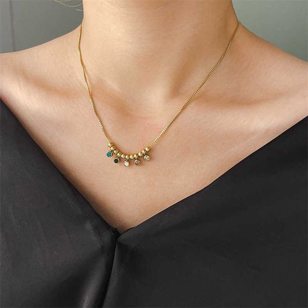 pendant feehow mutilcolor zircon beaded necklaces for girls women gold color water drop choker necklace daily party jewelry 0206, Silver
pendant feehow mutilcolor zircon beaded necklaces for girls women gold color water drop choker necklace daily party jewelry 0206, Silver