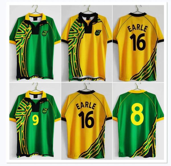 1998 jamaica soccer jerseys 98 retro home away gardner sinclair brown dawes simpson cargill whitmore earle powell gayle williams lowe burton, Black;yellow
1998 jamaica soccer jerseys 98 retro home away gardner sinclair brown dawes simpson cargill whitmore earle powell gayle williams lowe burton, Black;yellow