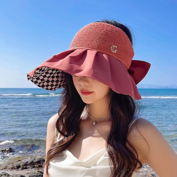 big-eaves hat fisherman's hat basin hat summer beach visor hat breathable bow design, Blue;gray
big-eaves hat fisherman's hat basin hat summer beach visor hat breathable bow design, Blue;gray
