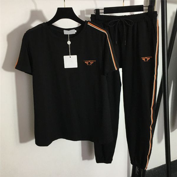 letter t shirts sweatpants 2pcs sets womens tracksuits designer short sleeve pullover casual trousers sports suit, Gray
letter t shirts sweatpants 2pcs sets womens tracksuits designer short sleeve pullover casual trousers sports suit, Gray
