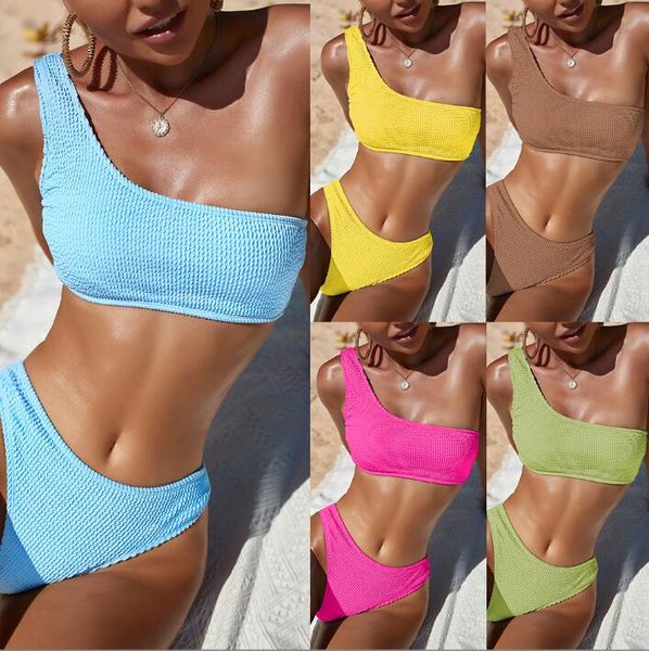 bikini set two-pieces one shoulder pants suits european american high waist swimsuit summer swimwear womens biquini ladies beach bathing su, Blue
bikini set two-pieces one shoulder pants suits european american high waist swimsuit summer swimwear womens biquini ladies beach bathing su, Blue