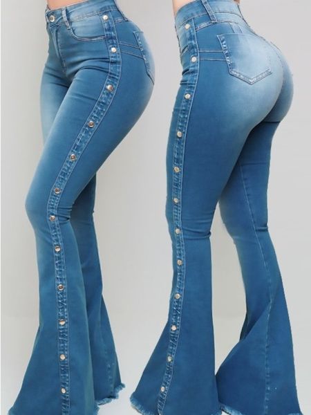 women's jeans spring and summer high waist elastic classic ladies mopping denim slim solid color washed flared pants 230206, Blue
women's jeans spring and summer high waist elastic classic ladies mopping denim slim solid color washed flared pants 230206, Blue