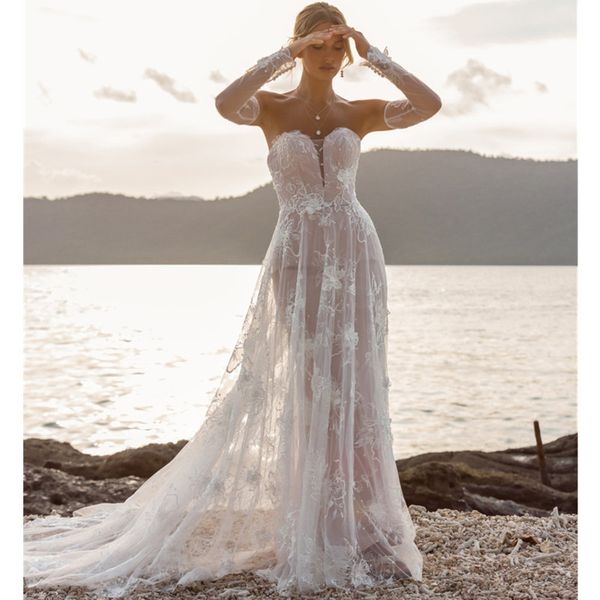 long sleeve lace wedding dresses ball gown tulle plus size off shoulder bride bridal weding weeding dresses wedding gowns, White
long sleeve lace wedding dresses ball gown tulle plus size off shoulder bride bridal weding weeding dresses wedding gowns, White
