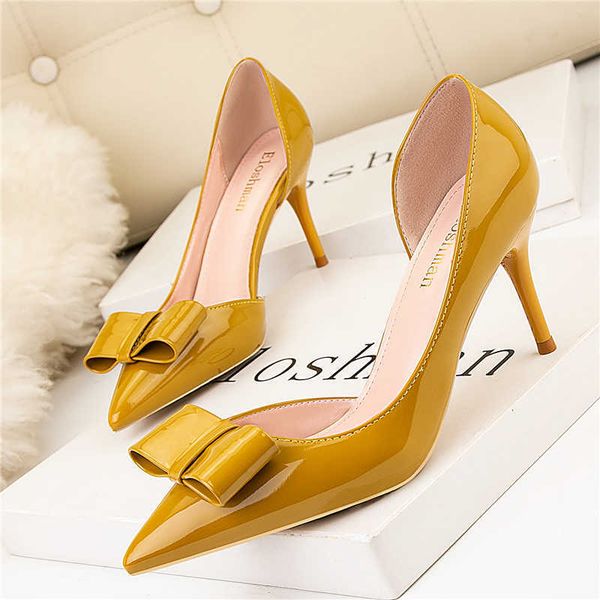 dress shoes 2022 spring women stiletto 7cm high heels scarpins pumps knots purple yellow heels tacones wedding valentine pumps plus size 41, Black
dress shoes 2022 spring women stiletto 7cm high heels scarpins pumps knots purple yellow heels tacones wedding valentine pumps plus size 41, Black