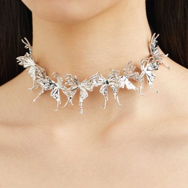 pendant harajuku metal sweet cute butterfly necklaces retro plush minimalist animal short choker clavicle chains for women girls jewelry 020, Silver
pendant harajuku metal sweet cute butterfly necklaces retro plush minimalist animal short choker clavicle chains for women girls jewelry 020, Silver