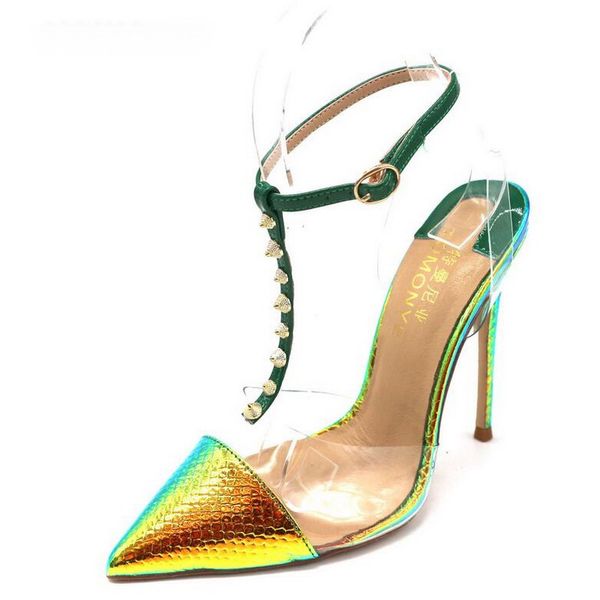 fashion high heel shoes sandals red bottom designer pumps pointy toe thin heels yellow green snake python t strap with spike ankle strap wom, Black
fashion high heel shoes sandals red bottom designer pumps pointy toe thin heels yellow green snake python t strap with spike ankle strap wom, Black